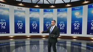 De kans op regen neemt toe door de hogere temperaturen en luchtvochtigheid in Zuid-Florida