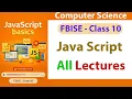 All JavaScript Lectures for SSC PBA 2026 Complete JS Course Revision with Solved Programs