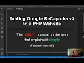 How to add Google ReCaptcha v3 to a PHP web page The only easy guide on the entire web