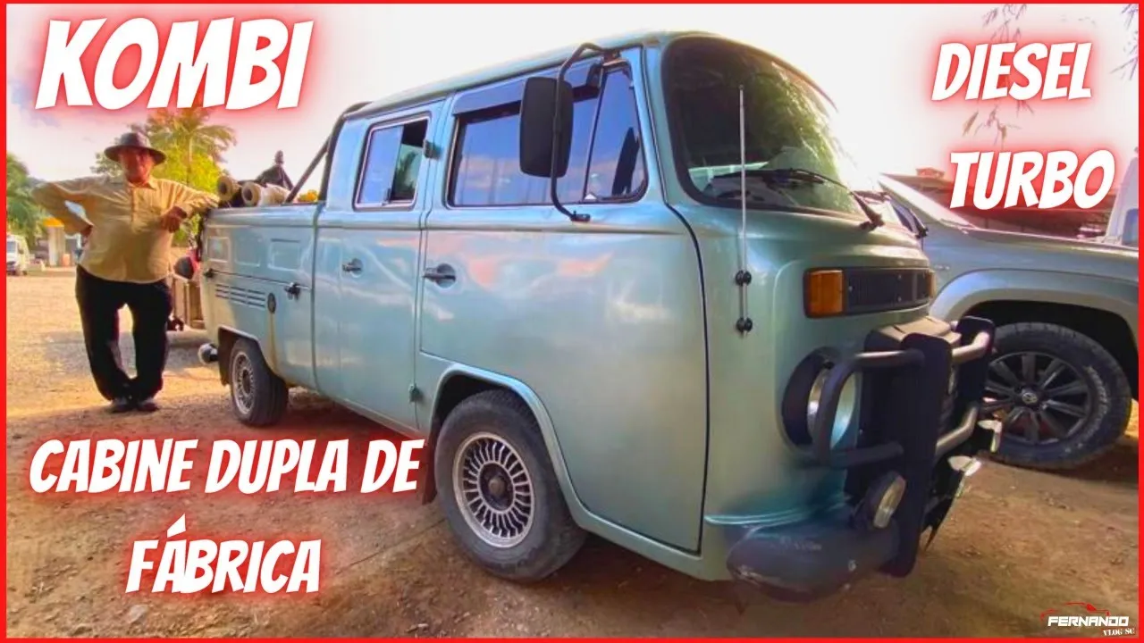 VW KOMBI DIESEL TURBO "CABINE DUPLA ORIGINAL" ELE TEM DUAS