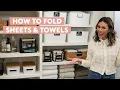 5 Organization Tips for a Clutter-Free Linen Closet How To Fold Towels Sheets Real Simple