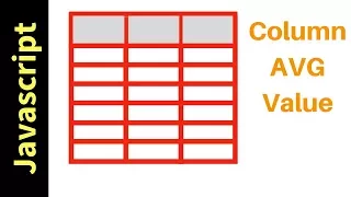 Javascript - How To Get HTML Table Column Average Value In JS with source code