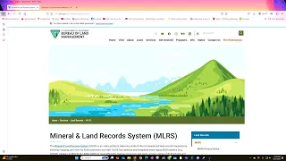 How to use reports in MLRS to research mining claims