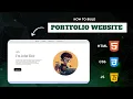 Build Your Personal Portfolio Website Using HTML CSS in 30 Minutes 2024