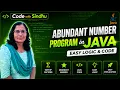 Abundant Number Program in Java Easy Logic Code