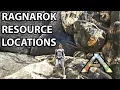 Ragnarok Resource Locations Metal Crystal Oil Obsidian etc Ark Survival Evolved