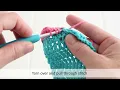 Crochet Double Crochet Decrease left handed