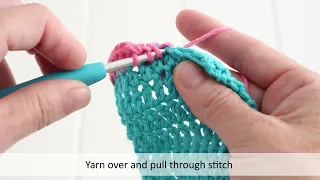 Crochet Double Crochet Decrease left handed