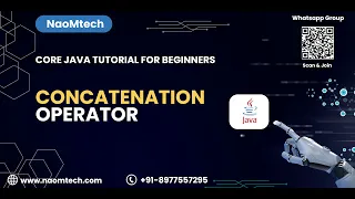 16 Java Tutorial for Beginners Concatenation Operator