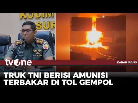 Truk Muatan Amunisi Terbakar di Tol Gempol, 1 Anggota TNI Meninggal