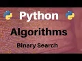 Algorithms in Python Binary Search