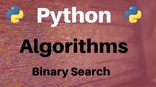Algorithms in Python Binary Search