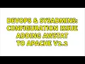 DevOps SysAdmins Configuration issue adding AWStat to Apache v2 2 2 Solutions