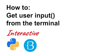 05 How to get user input - Python Tutorial for Beginners Interactive and Auto-graded