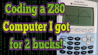 Learn to Code Z80 Assembly on a TI-83 84 Calculator - Matrix Rain