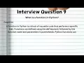 TOP 50 Python Interview Questions Answers Freshers Experienced Candidates Crack Interviews