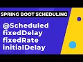 Scheduled Annotation fixedDelay fixedRate initialDelay spring Boot Scheduling example