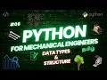 DATA TYPES Python For Mechanical Engineers -6 Tamil