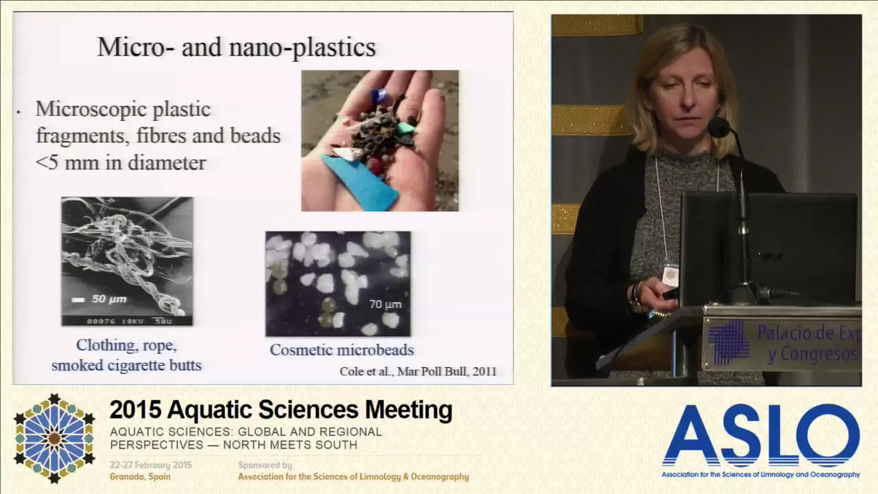 2015 ASLO Plenary: Tamara Galloway on Microplastic Debris