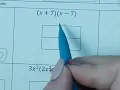 Multiplying binomials using area model