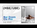 Bar Exam Civ Pro July 2023 IBIS PREP
