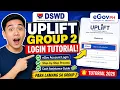 UPLIFT DSWD Group 2 Cash Assistance Paano Mag-Login gamit ang eGov Account Step-by-Step