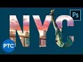 How To Put an Image Inside of Text in Photoshop FAST EASY