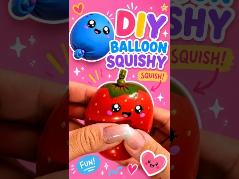 DIY Balloon Squishy So Cute & Satisfying! #shorts