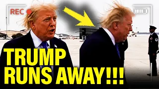 Trump RUNS OFF Tarmac after TRASHING TROOPS