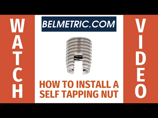 How to Install a Self Tapping Nut Thread Repair Insert