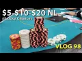 5- 10- 20 NL Lucky Chances - Poker Vlog 98