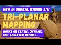 How To Use The New Tri-Planar Mapping Node - Unreal Engine 5 7 Material Tutorial