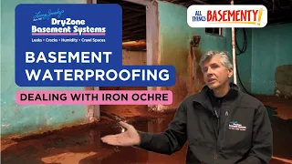 Basement Waterproofing How We Deal with Iron Ochre