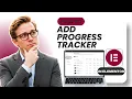 How to Add Progress Tracker in Elementor Tested
