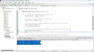 Java 84 Access modifiers on methods parts A B C and D public protected private and package
