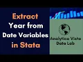 35 How to Extract Year from Date Variables in Stata