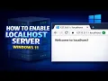 How to enable localhost Server on Windows 11 Setup localhost IIS on Windows 11 22H2