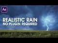 After Effects Tutorial Create Realistic Rain Lightning Animation No Plugin required