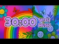 30 Minute Timer - Relaxing Music Amazing Color Change Timer Classroom Satisfying Study Focus