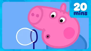 George Leans How to Blow BUBBLES! 🫧 Peppa Pig Full Episodes | 20 Minutes