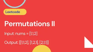 Permutations II - Leetcode 47