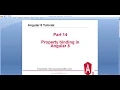 Part 14 - Property Binding in Angular 8 Angular Tutorial
