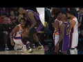 LeBron and KAT hold up OG Anunoby after non-contact leg injury vs Lakers