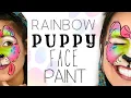 Rainbow Dog Face Paint Tutorial