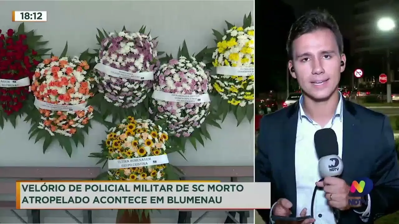 Policial militar morto após atropelamento é enterrado em Blumenau