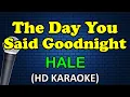 Download Lagu THE DAY YOU SAID GOODNIGHT - Hale (HD Karaoke)
