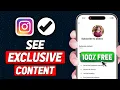 How to See Exclusive Content for FREE on Instagram - Simple Method That Works