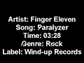 Finger Eleven - Paralyzer lyrics video