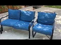 PatioFestival 4 Pices Patio Furniture Conversation Set Metal Outdoor Furniture Set Review