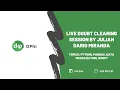 Live Doubt Clearing Session Python Pandas Data Visualization and NumPy